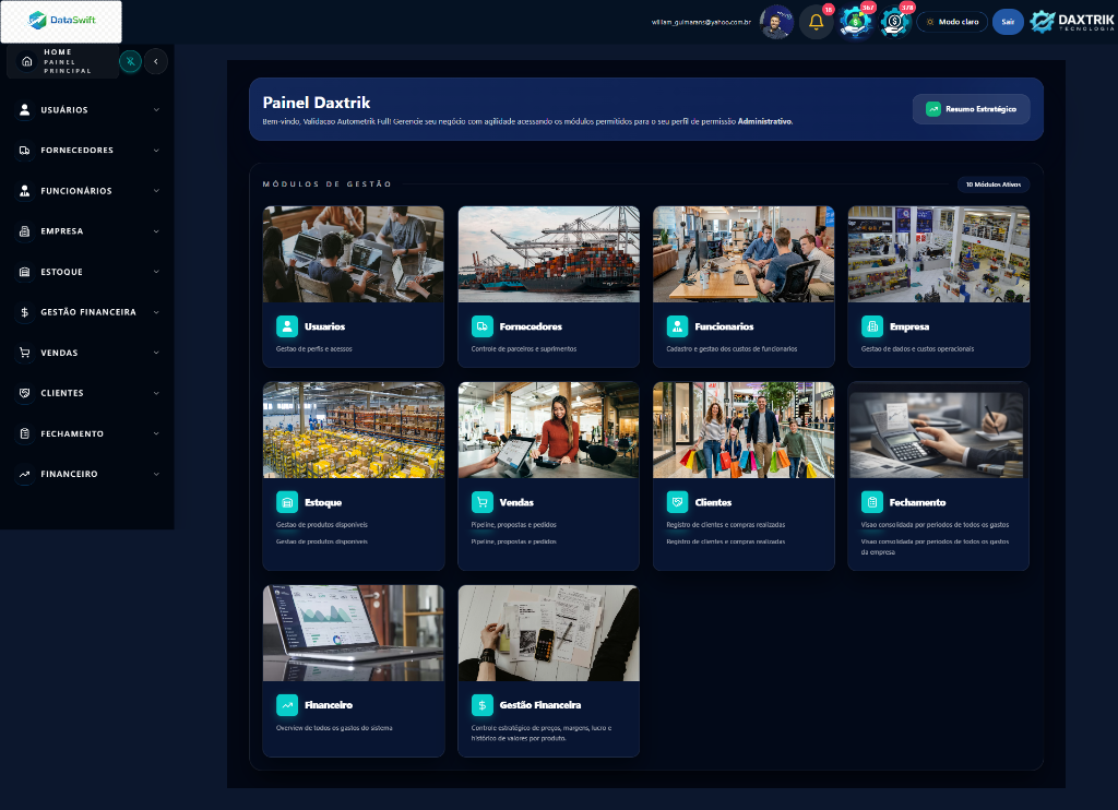 Daxtrik Dashboard
